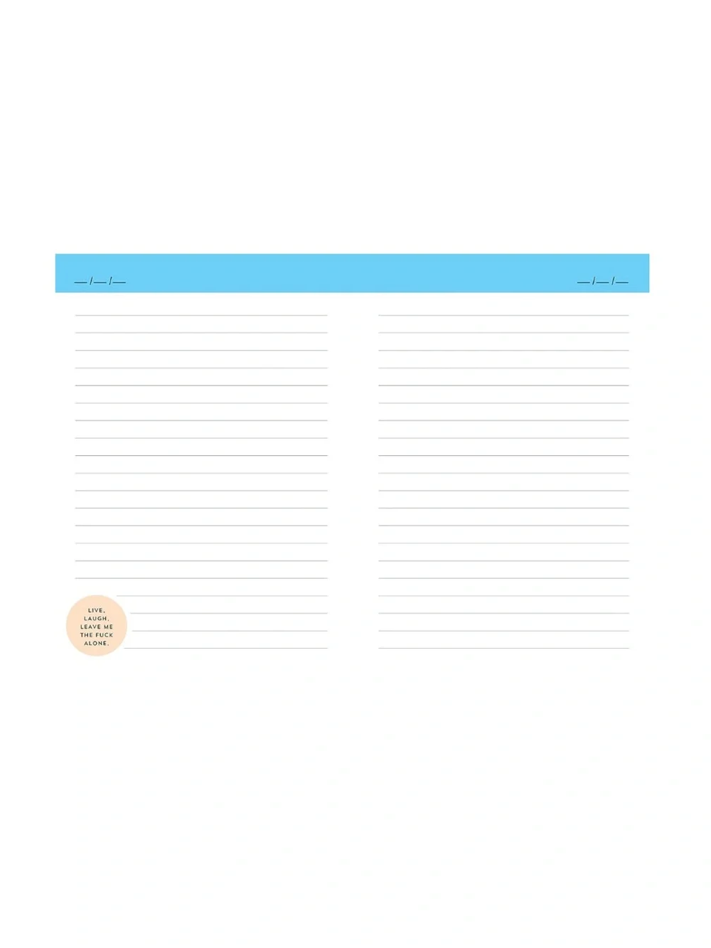 Carpe Diem Journal - Black with Yellow Accent